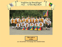 Tablet Screenshot of fanfarenzug.baerenfanger.de